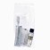 A set of 3 objects of Travel, dental set, shampoo in a bottle, soap