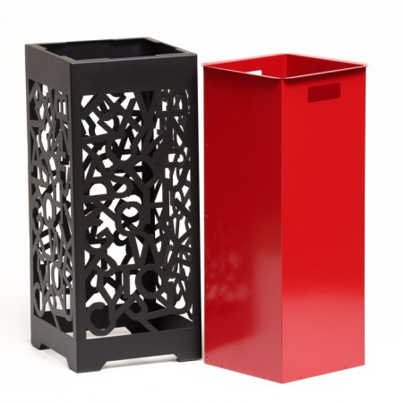 Sadovo-park urn "School" 44 l, 30 x 30 x 70 cm, case 2 mm, tank 0.5 mm-4