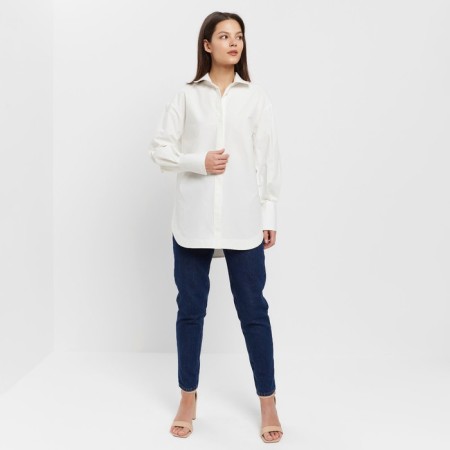 Women's shirt Minaku: Casual Collection Color White, Rr. 42-6