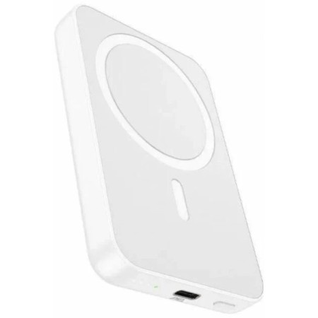 External battery Hoco J109, 5000 mAh, 1 Type-C, 2 A, display, PD, wireless charging, white-3