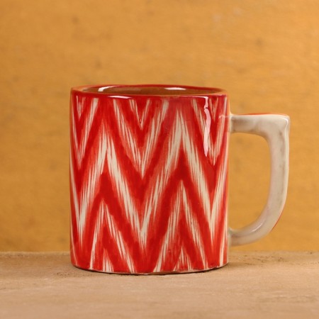 Circle of Rishtan ceramics "Atlas", 330 ml, red