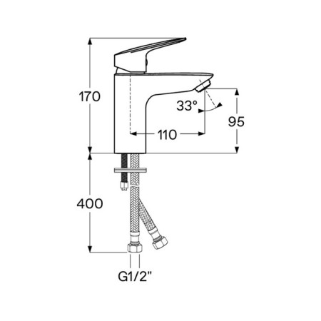 Santek Taos sink mixer, chrome-3