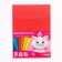 Cardboard tinted, A3, 36 sheets, 18 colors, moped, bilateral, in a package, 140 g/m², cats aristocrats