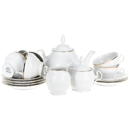 Tea Service 6/9 Bernadotte, Decor "Gold Gold", 15 items