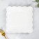 Porcelain Square Daulay "Susan", 20 × 20 cm, white color