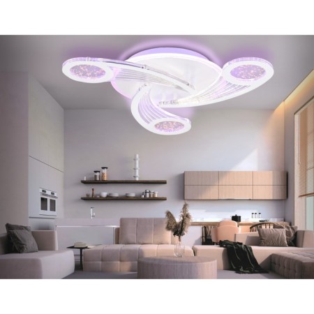 LED ceiling LED with Ambrella Light, Original, FA4475, 3HLED, 66 W, 4950LUM, 3000-6400K, white color.-2