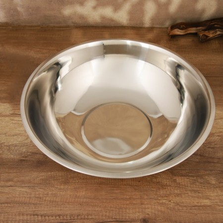 Stainless steel bowl, 6 l, d = 34 cm, thickness 0.4 mm-2