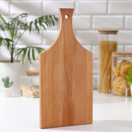 Board cutting shade, 39 × 20 × 1.2 cm, with a straight handle, beech-2