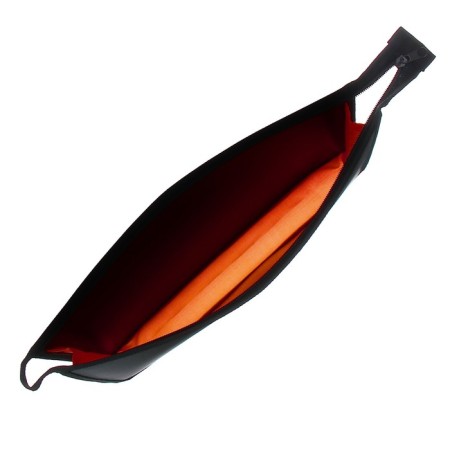 Plastic folder A4, 340 x 245 x 40 mm, lightning from above, plastic, calligrata top, black/orange-3