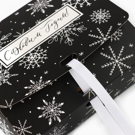 Folding Gift box “Magic”, 16.5 x 12.5 x 5 cm, without tape, New Year-4