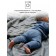Pants knitted children's amababy pure love comfy, height 92, blue color
