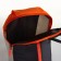 Sports backpack on lightning, textura, outer pocket, beige color/orange