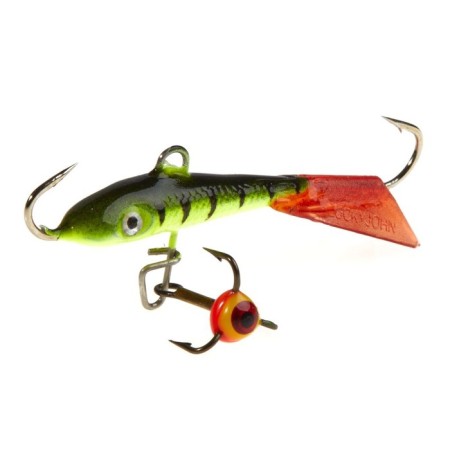 Balancir Lucky John Fin 3 + tee, 4 cm, color 31rt blister-3