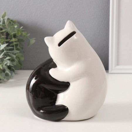 Копилка керамика "Кошачьи объятия" 9,2х13,4х15,6 см-2