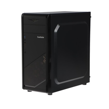 The EXEGATE MIDITWER EVO-8205 case, without BP, ATX, 1xUSB2.0, 1xUSB3.0, black with blue backlight-5