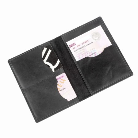 Cover for auto documents without fastening, black color-2