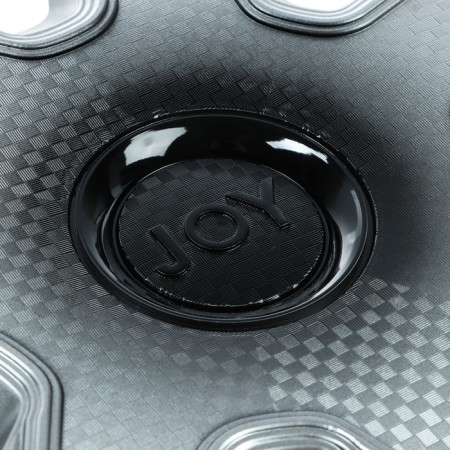 Wheel caps R15 "Joy", silver-black, carbon, set 4 pcs-4