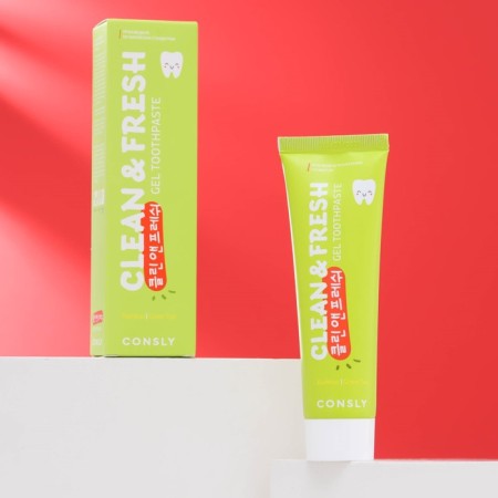 Consly, Clean & Fresh gel paste, with bamboo and green tea extracts, 105 g