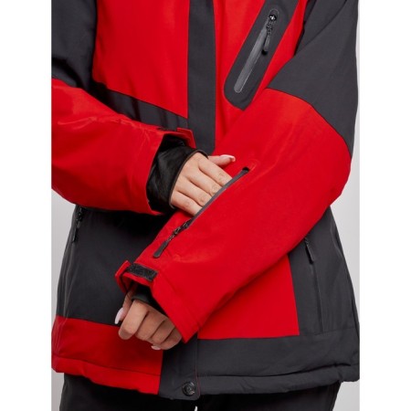 Ski suit female, size 60, red color-8