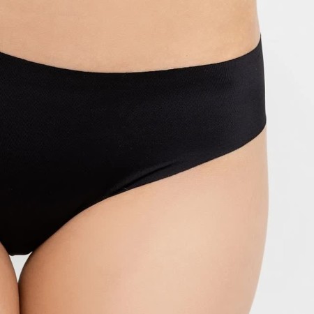 Panties female slips (seamless), black color, rr 44 (s)-3