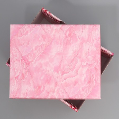Gift folding box, packaging, "flowers", 31.2 x 25.6 x 16.1 cm-3