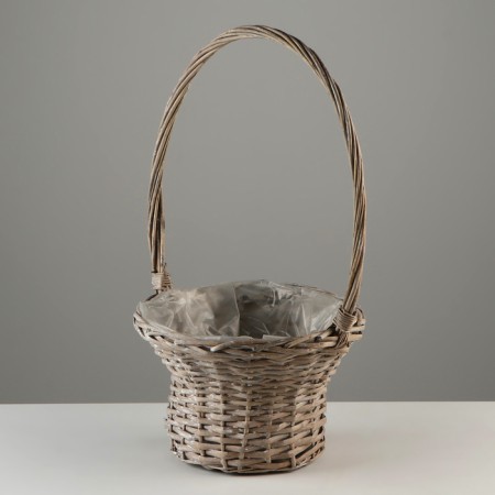 A set of baskets, 30 x 18/49 cm, 24 x 15/45 cm, 2 pcs, gray, willow-2