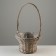 A set of baskets, 30 x 18/49 cm, 24 x 15/45 cm, 2 pcs, gray, willow
