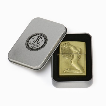 Gasoline lighter "Girl" in a gift box-3