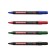 A set of permanent markers 4 colors, 0.8-2.2 mm, Erichkrause P-200, alcohol-based ink, mix