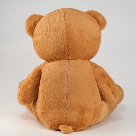 Soft toy "Bear", with a red bow, 70 cm, brown color-2