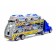 Truck Inertial "Avtobos", with cars, MIX color