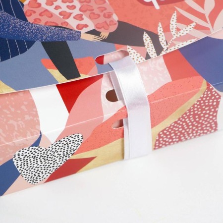 Gift folding box, packaging, "I love you", 16.5 x 12.5 x 5 cm-3