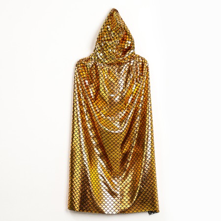 New Year! Carnival set "Golden Snake": cloak length 80 cm, mask-3
