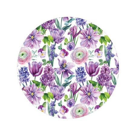 Pareo and beach rug "Flower art", d = 150 cm-1