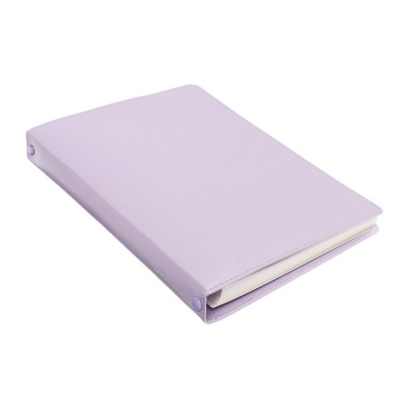 Note book A5+ 120l Escalada, soft region, leather claim, kr bl 70 g/m2, lilac-1