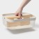 Universal Basket LADOM "Halves", rectangular, with a pen, 32.5 × 24.5 × 11.5 cm, white