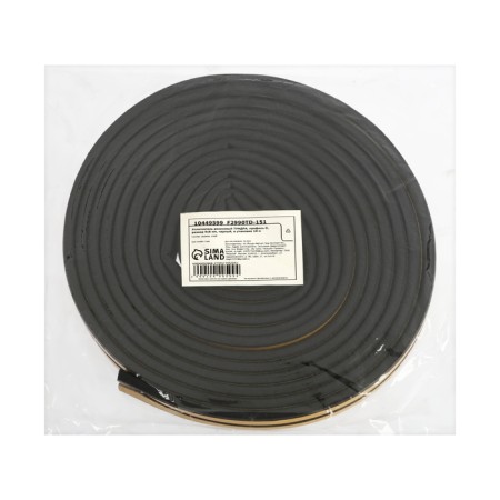 Rubber tundra seal, profile d, size 9x8 mm, black, in packaging 10 m-6