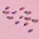 Thermoclayes “truncated cone”, with holography, glass, ss10, d = 2.8 mm, 100 pcs