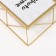 Photo frame Metal in 1 photo 13x18 cm "Loft. Triangles" gold 20.5x1x25 cm