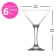 Set of glasses for Martini Lav Misket, 175 ml, 6 pcs