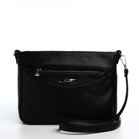 Bag Cross-Bodi with a zipper, black color