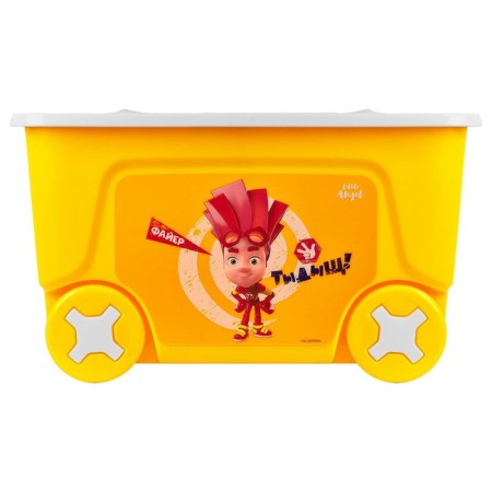 Box for storing toys "Fixiki" on wheels, 50 liters-1