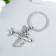 Trick Metal "Airplane with turbines" silver 3.8x3.8 cm