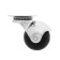 The wheel is furniture, "ball", d = 40 mm, plastic, black, 4 pcs TMP.