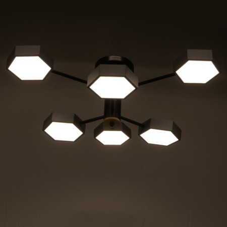 Chandelier 1318/6GR LED 144W 3000-6000K gray 71x65x25 cm Bayerlux-2