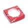 Gift box with a window, red "Holiday" 11.5 x 11.5 x 3 cm