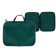 Folder with handles Textile A4, 350 x 270 x 20 mm, calligrata "Office", nylon 600D, two -color Kant, Green