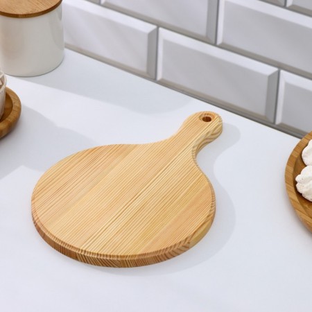 Set of Dolyan dishes, Menzhitsa D = 20 cm, cutting board 25 × 17 × 1.2, stand under the mug as a gift-8