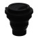 A glass for drawing DEVENTE. School, folding (silicone), black