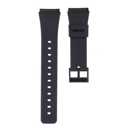 22 mm watch strap, silicone, L-22 cm, black-2